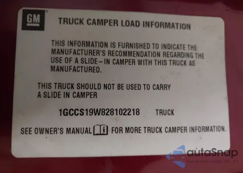 2002 Chevrolet S-10 Ls z USA, uszkodzony, nr VIN 1GCCS19W828102218